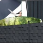 Антрацитна оградна лента 19 см x 35 м – UV устойчива и лесна за монтаж, снимка 5