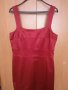 Червена сатенирана рокля, снимка 3