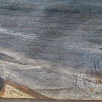 Стара картина гваш "Балчик" на художника Константин Георгиев- Щъркелов, снимка 4 - Антикварни и старинни предмети - 31260417