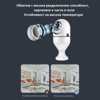 Wifi IP Е27 Камера за видеонаблюдение тип крушка, снимка 10 - IP камери - 42766394