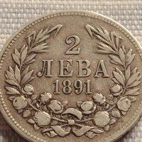 Сребърна монета 2 лева 1891г. Фердинанд първи Княз Български за КОЛЕКЦИОНЕРИ 40914, снимка 6 - Нумизматика и бонистика - 42832334