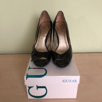 Кожени дамски обувки на ток GUESS, снимка 2 - Дамски обувки на ток - 44497857