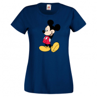 Дамска тениска Mickey Mouse 10 .Подарък,Изненада,, снимка 5 - Тениски - 36528568
