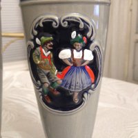 Немски старинни чаши за бира W. Germany Handarbeit  , снимка 2 - Колекции - 39965104
