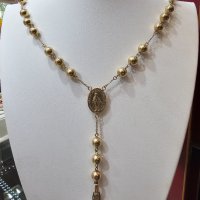Уникален златен синджир - броеница, снимка 1 - Колиета, медальони, синджири - 42063260
