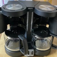 Двойна кафемашина Krups с 2 кани кафеварка идеална за офис, снимка 12 - Кафемашини - 39902105