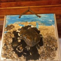 Картина костенурка от морски камъни, снимка 10 - Картини - 37973211