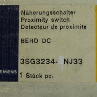 индуктивен сензор Siemens Bero DC 3SG3234-ONJ33 Proximity Switch, снимка 11 - Резервни части за машини - 37671516