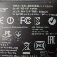 Acer Aspire – E5-571/531/Z5WAH, снимка 5 - Части за лаптопи - 31630350