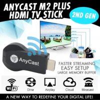 Smart устройство Anycast M2 Plus, за безжично свързване на телефон, лаптоп и таблет с телевизор, снимка 5 - Други - 38406183