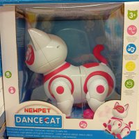 Интерактивна детска играчка - котка робот в бяло и розово с музика, звуци и светлини, снимка 2 - Музикални играчки - 38584807