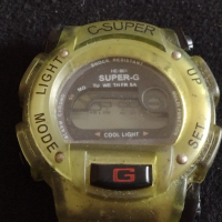 Рядък модел електронен часовник SUPER - G много красив стилен дизайн - 27019, снимка 2 - Мъжки - 36554745