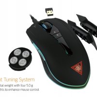 Мишка Геймърска Безжична и USB Gamdias Hades M1 Черна, 10800DPI 7Btns RGB Gaming mouse, снимка 4 - Клавиатури и мишки - 35357373