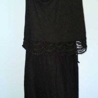 Памучна брандова рокля с дантелена декорация "Esprit"® / голям размер, снимка 6 - Рокли - 30332336