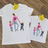 Еднакви тениски за майка и детенце , снимка 9 - Детски тениски и потници - 36820581