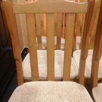 Комплект трапезни столове дъбов масив 6бр Германия, снимка 4 - Столове - 39817968