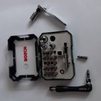 Комплект Bosch накрайници,тресчотка и допълнителна ръкохватка за битове - 27 части, снимка 6 - Други инструменти - 34196975
