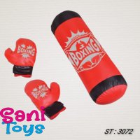 Боксова круша с ръкавици, снимка 1 - Играчки за стая - 39229620