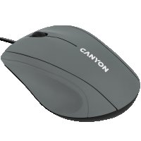 Мишка USB Оптична CANYON CNE-CMS05DG 1000DPI 3btns Тъмносива с ергономичен дизайн, снимка 3 - Клавиатури и мишки - 36641701