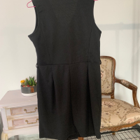 Елегантна черна рокля в размер XL, снимка 14 - Рокли - 44518647