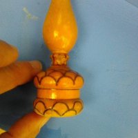 Дървена газена лампа сувенир, снимка 1 - Други ценни предмети - 38327327