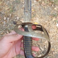 Стара бойна Пруска Немска сабя модел 1852 меч острие , снимка 7 - Други ценни предмети - 42054698