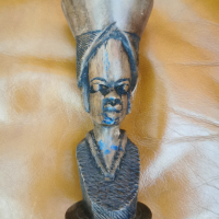 Африкански свещник от Нигерия, снимка 1 - Антикварни и старинни предмети - 36543384