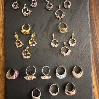 Нови сребърни обици, пръстени, висулки, снимка 6 - Бижутерийни комплекти - 44281409