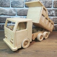 Дървен макет на камион - Самосвал – Craft Camp, снимка 6 - Коли, камиони, мотори, писти - 44148110