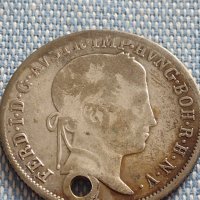 Сребърна монета 20 кройцера 1848г. Фердинанд първи Австрия 14973, снимка 5 - Нумизматика и бонистика - 42915390