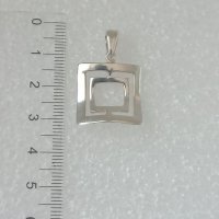 Сребърна висулка (предлагат се и обеци от същия модел), снимка 1 - Колиета, медальони, синджири - 37989099