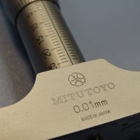 микрометричен дълбокомер Mitutoyo 128-101, 0-25mm, снимка 4 - Резервни части за машини - 35321646