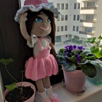 Плетена кукла Бонбон, снимка 5 - Кукли - 31968527