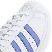 Adidas Superstar White/Lilac номера 42 2/3; 43 1/3; 44; 44 2/3; 46; 46 2/3, снимка 2 - Кецове - 32199430