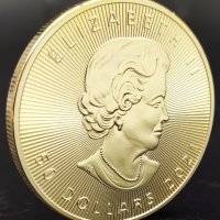 Монета "Канадски кленов лист - 1 OZ", снимка 2 - Нумизматика и бонистика - 33918469