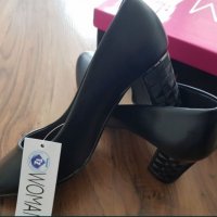 Черни елегантни обувки, снимка 8 - Дамски обувки на ток - 38008721