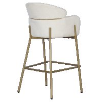 Кресло трапезен стол/бар стол кресло цвят бежев/крем-дамаска и крака в злато с доставка до 2 дни, снимка 8 - Столове - 40587256