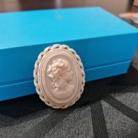 Превъзходна антикварна колекционерска френска брошка Камея- Depose , снимка 6 - Антикварни и старинни предмети - 42096956