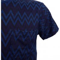 Scotch & Soda Navy Zig Zag Stripe T-shirt - страхотна мъжка тениска, снимка 1 - Тениски - 29658298