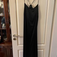 Черна лятна  нова сатенена парти коктейлна рокля Reserved , снимка 1 - Рокли - 37261091
