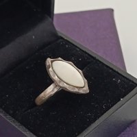 Красив сребърен пръстен със седеф # ГР50, снимка 4 - Пръстени - 44404354
