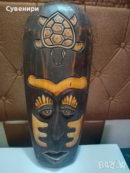 маска за стена-дърворезба-33см., снимка 1
