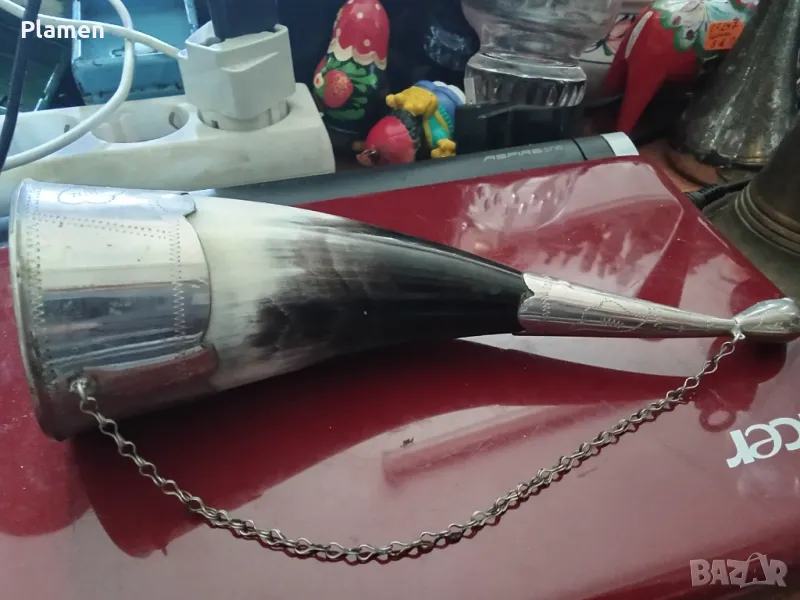 Чаша за вино от рог, снимка 1