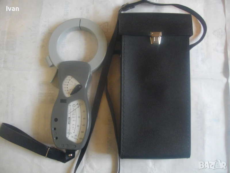 НОВИ АМПЕР КЛЕЩИ 100А/600V ОРИГИНАЛНИ Made in FRANCE METRIX №84 С ЧАНТА ОТ ЕСТЕСТВЕНА КОЖА, снимка 1