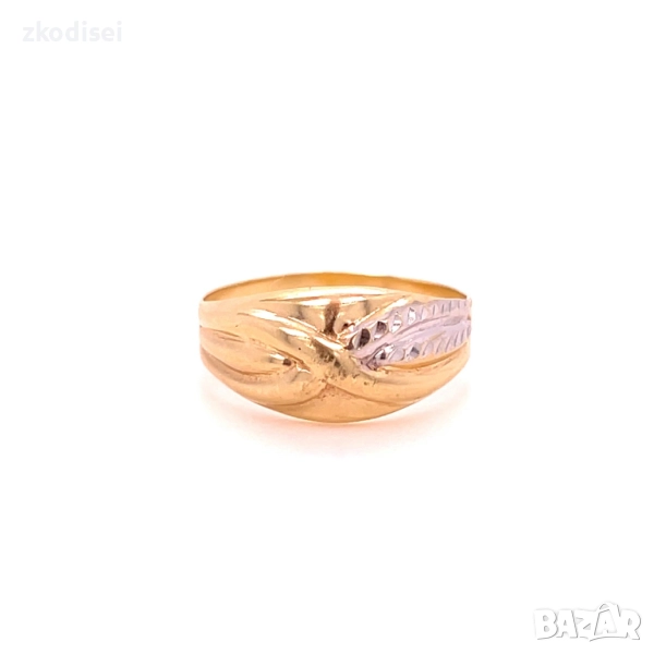 Златен дамски пръстен 1,90гр. размер:59 14кр. проба:585 модел:34862-1, снимка 1