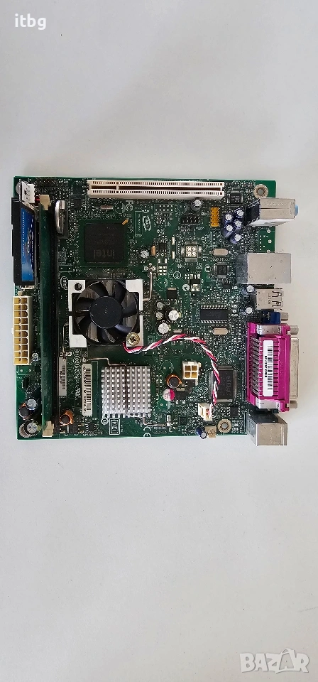 Дъно с Атом процесор и инсталиран Mikrotik на Ide flash, снимка 1