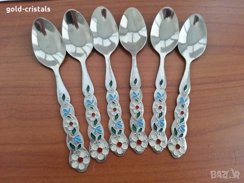 Руски лъжички с емайл, снимка 1