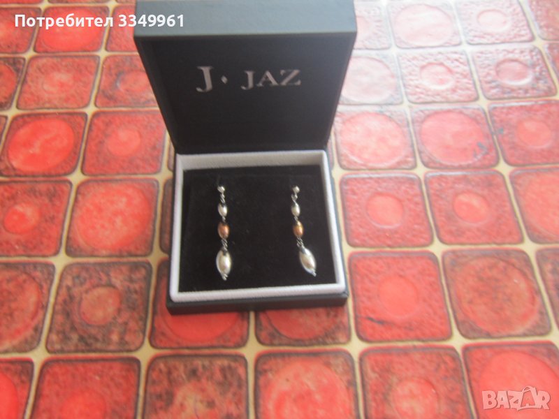 Дизайнерски сребърни обици обеци , снимка 1