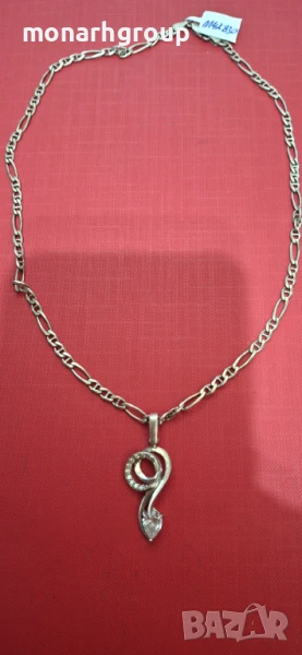 Сребърна верижка с висулка, снимка 1