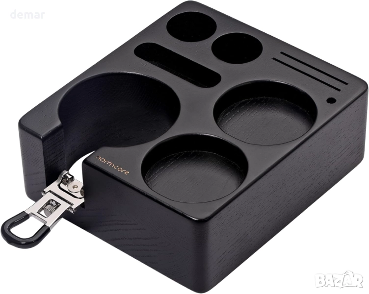 Станция за еспресо Normcore, дървена, подходяща за 51 до 54 мм аксесоари, снимка 1